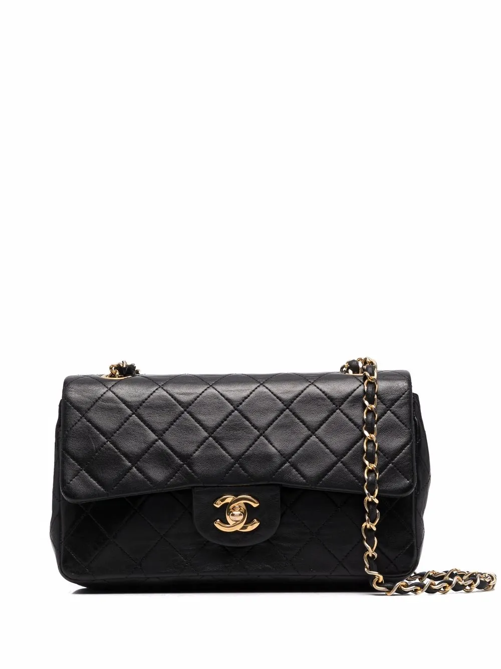 

Chanel Pre-Owned bolsa de hombro Double Flap pequeña 1989-1991 - Negro