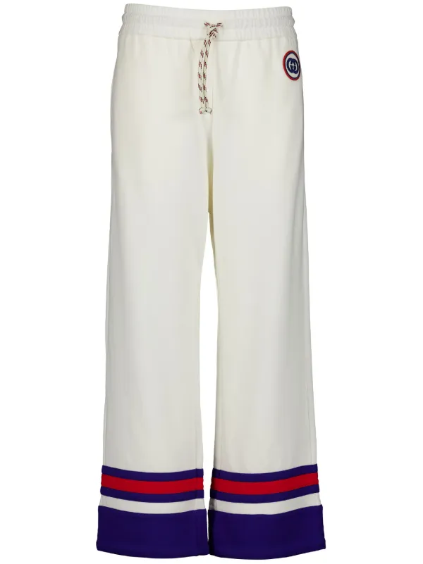 White gucci sweatpants on sale