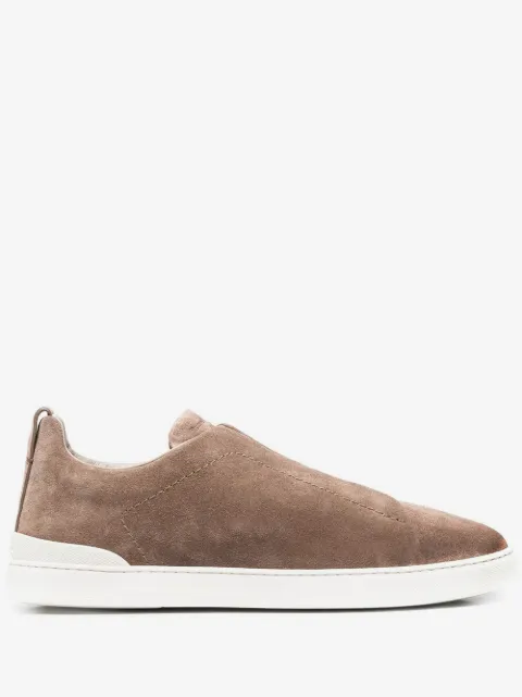Zegna Triple Stitch slip-on sneakers