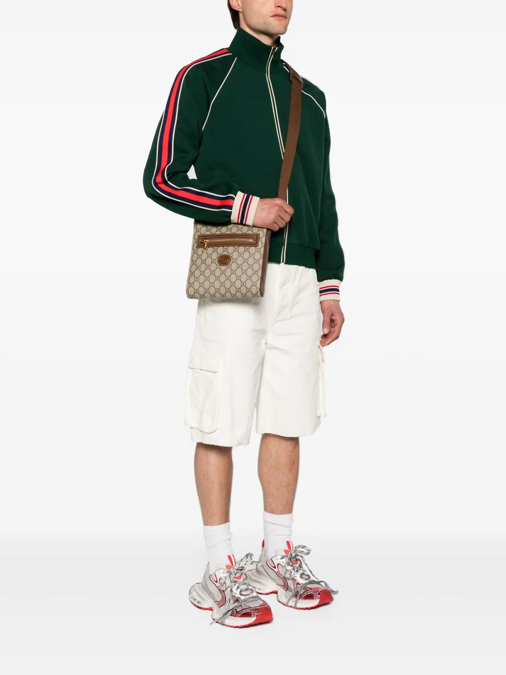 Gucci GG Supreme Messenger Bag Neutrals FARFETCH CA