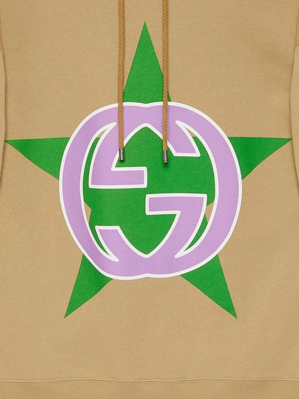 Gucci Hoodie met GG-logo - Beige