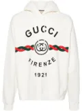 Gucci Firenze 1921 cotton hoodie - White