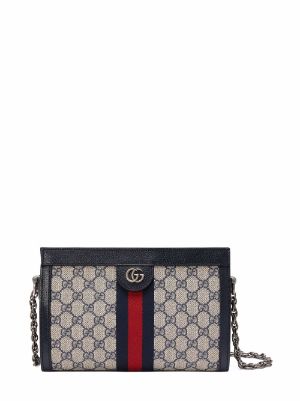 Gucci ophidia gg supreme canvas flap on sale wallet on chain