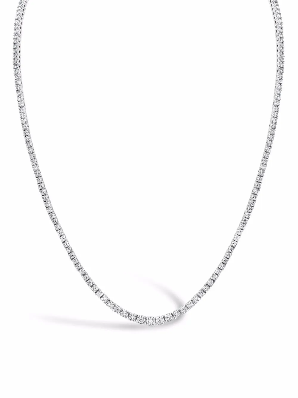 

Pragnell collar Line en oro blanco de 18kt con diamante - Plateado