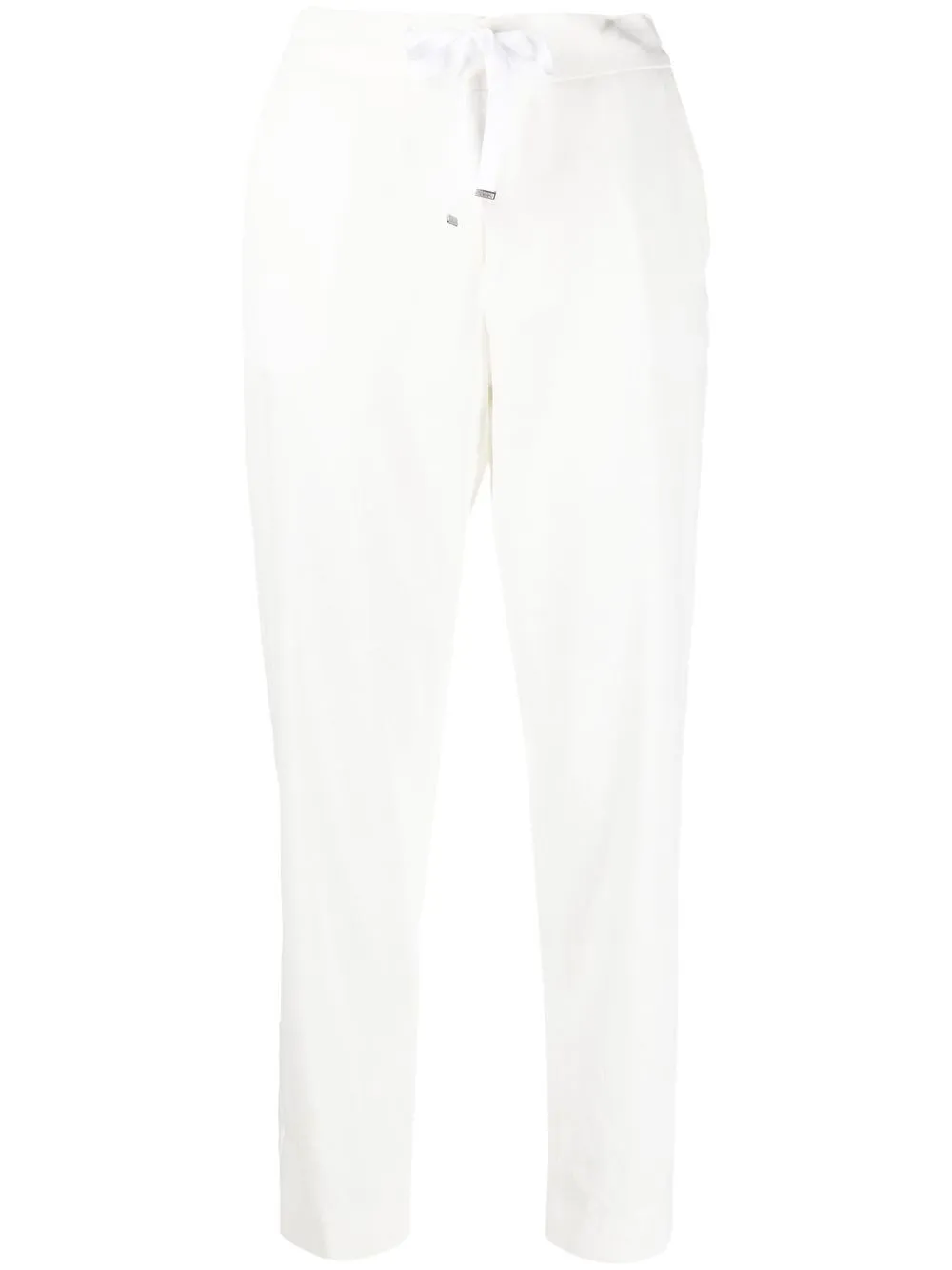 

PT Torino cropped linen-blend trousers - White