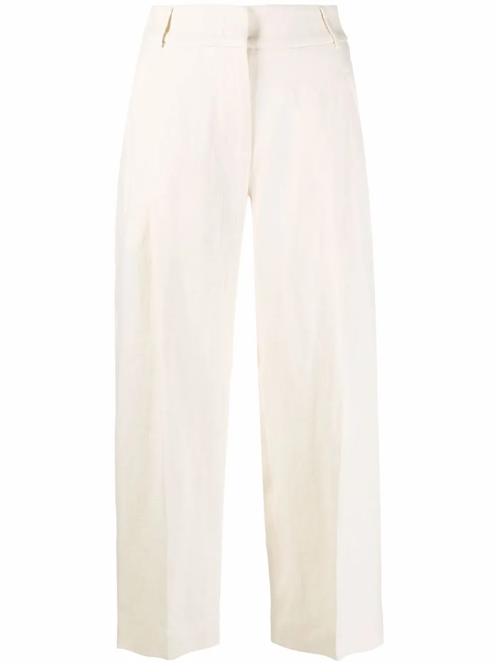 

Peserico pleat-detail cropped trousers - Neutrals