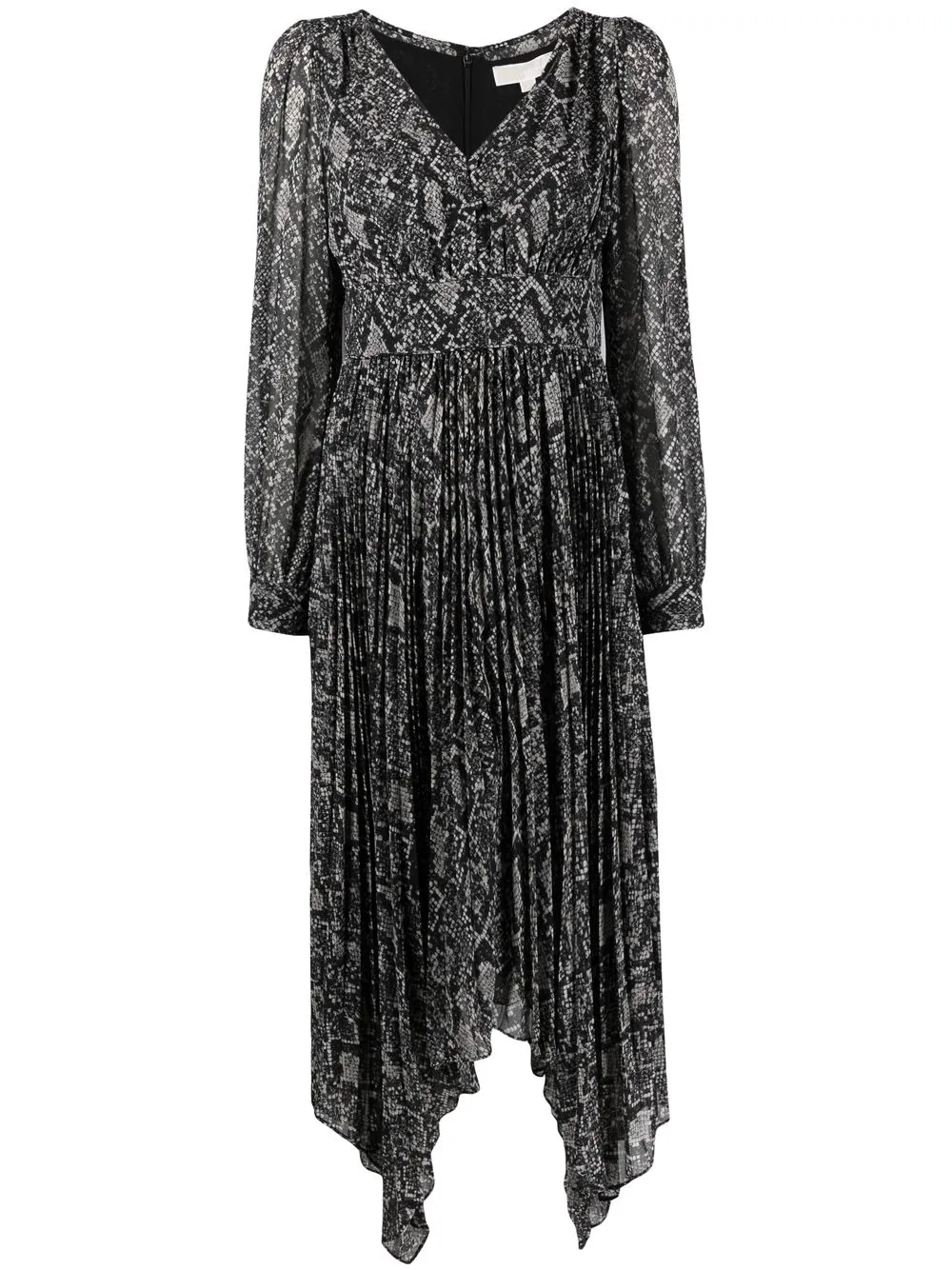 Michael Michael Kors snake print Handkerchief Dress Farfetch