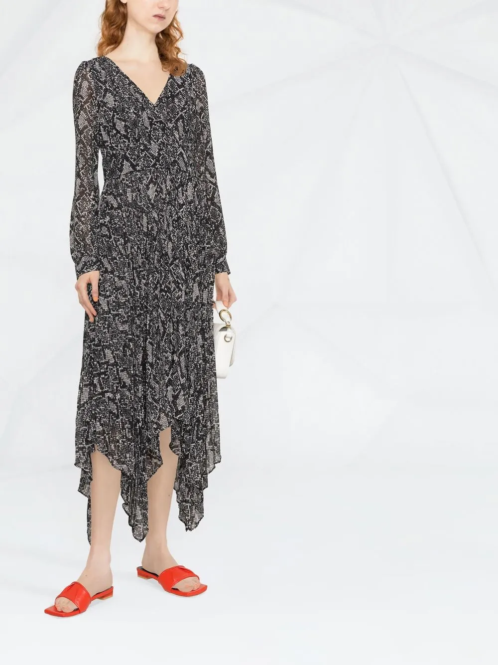 Michael Michael Kors Jurk met slangenprint - Zwart