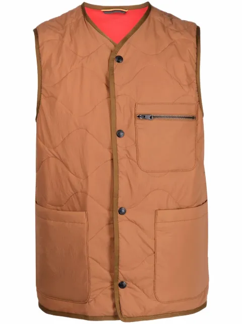 Paul Smith gilet à design matelassé