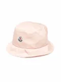 Moncler Enfant logo-patch bucket hat - Pink