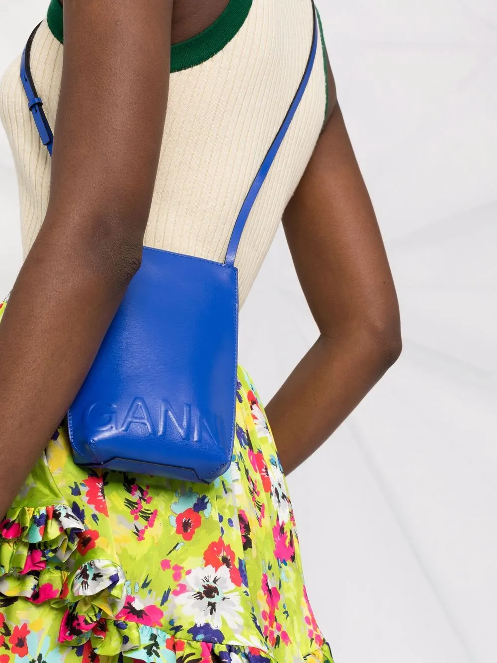 GANNI Mini logoembossed Crossbody Bag Farfetch