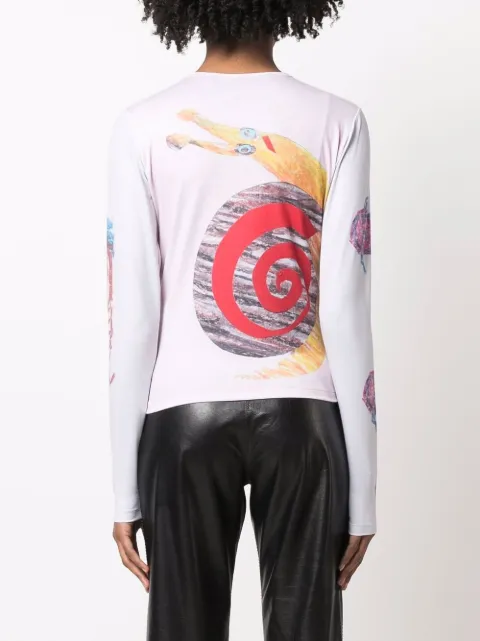Chopova Lowena sketch-print long-sleeve T-shirt - Farfetch