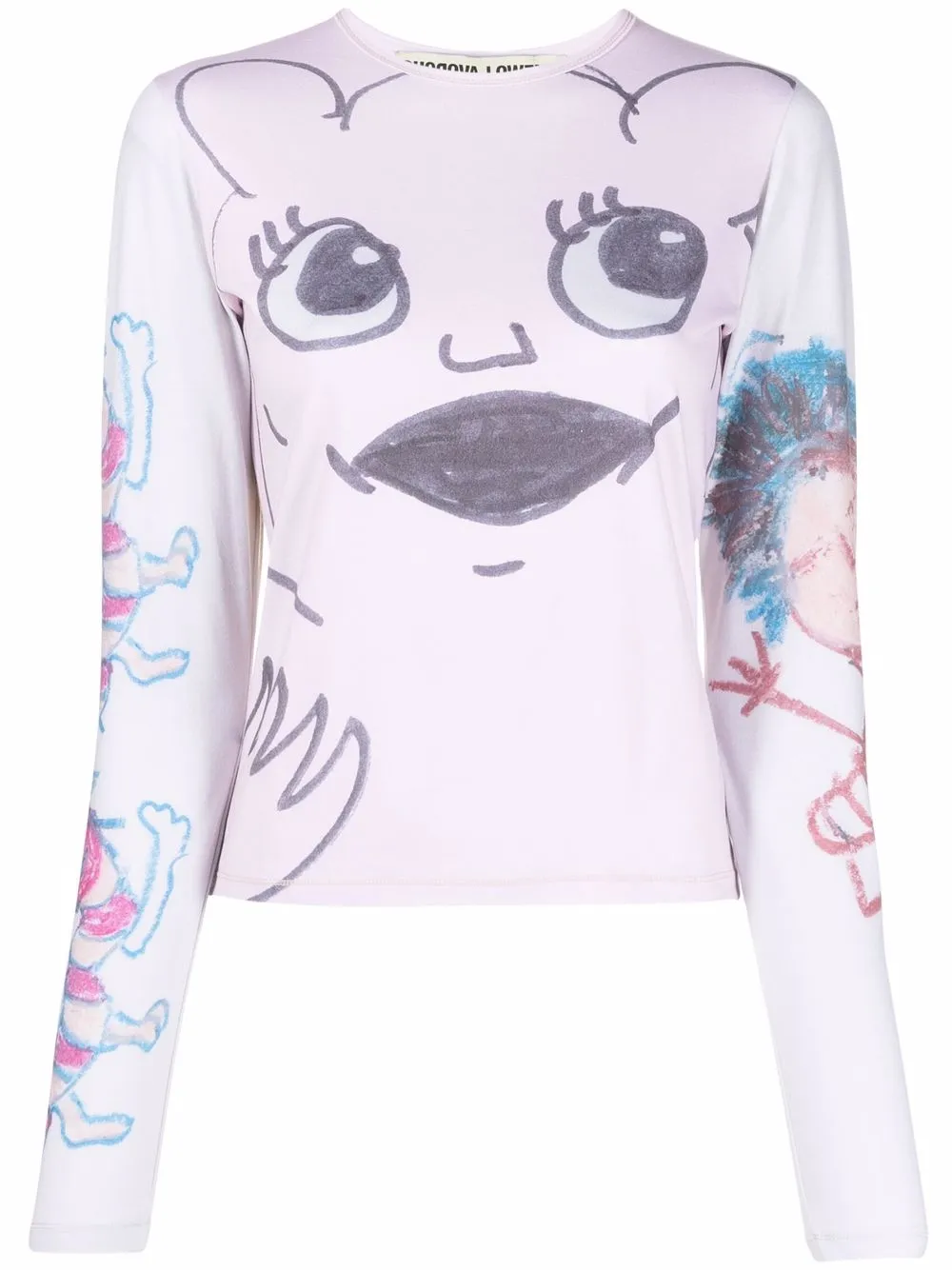 Chopova Lowena sketch-print long-sleeve T-shirt - Farfetch