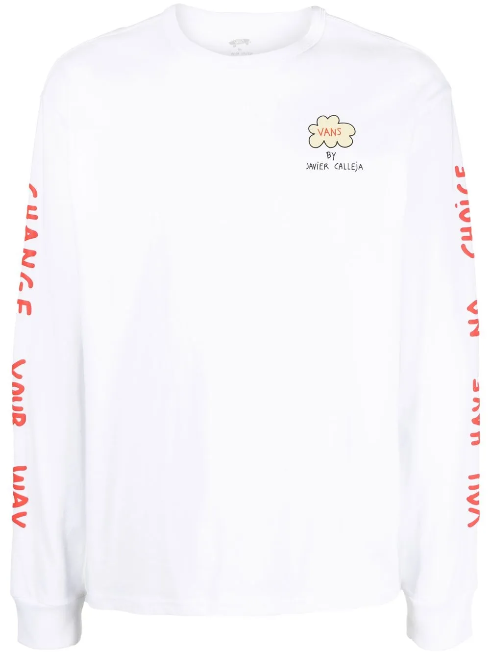 

Vans top manga larga con logo - Blanco
