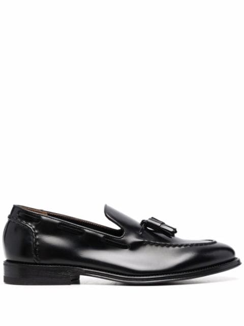 Henderson Baracco grained leather loafers