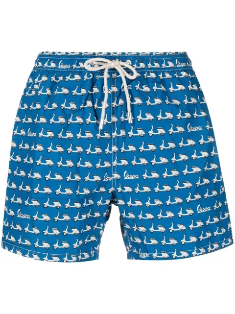 MC2 Saint Barth Badeshorts mit Vespa-Motiv