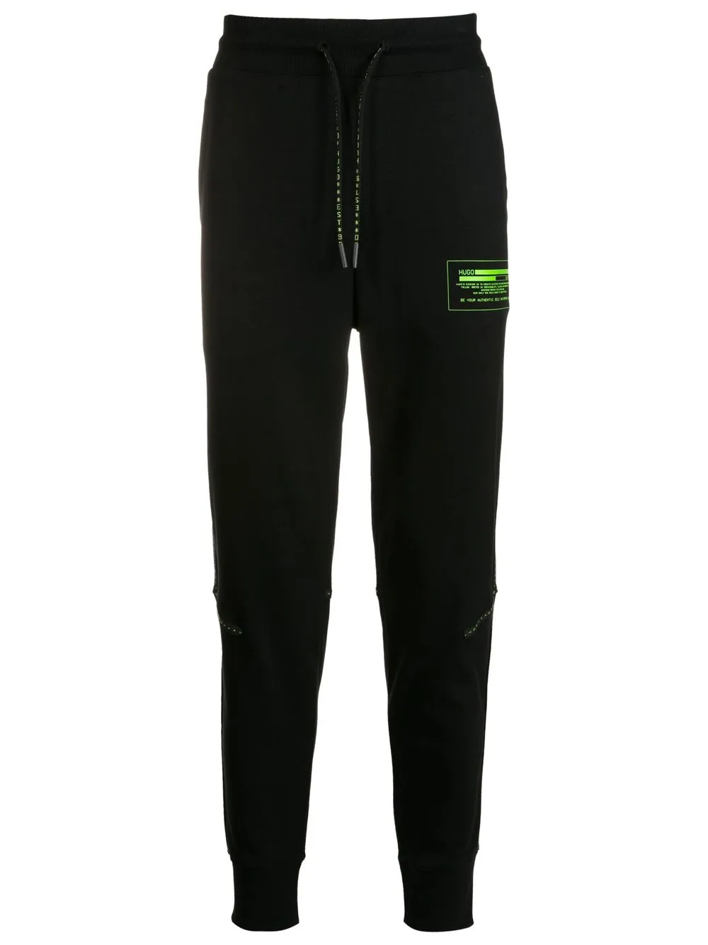 

HUGO pants Dorby con logo - Negro