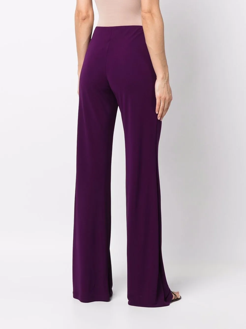 Alberta Ferretti Flared broek Paars