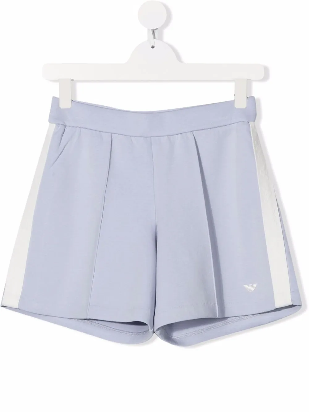 

Emporio Armani Kids side-stripe-shorts - Purple