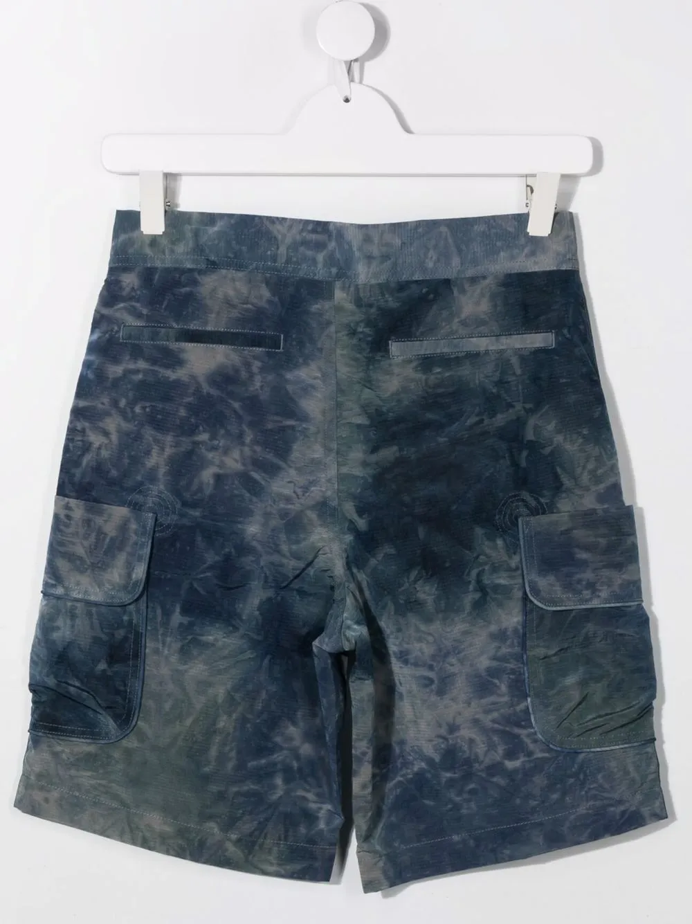 tie dye cargo shorts