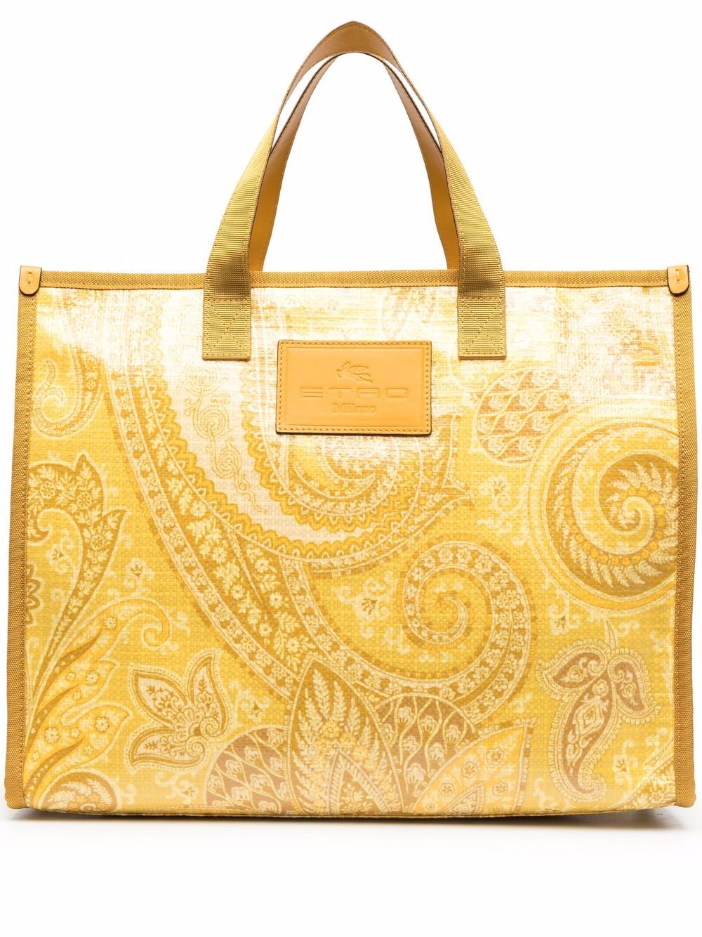 

ETRO tote con estampado de cachemira - Amarillo