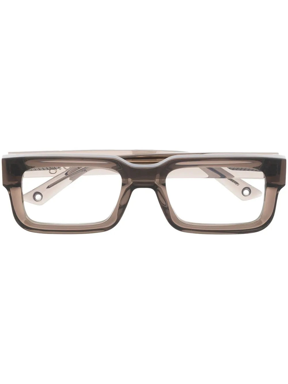G.O.D Eyewear TWELVE rectangular-frame glasses | Grey | Image 1