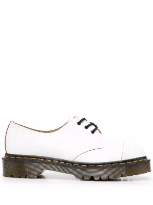 Dr. Martens contrast-stitching Leather Derby Shoes | Black  display picture 3