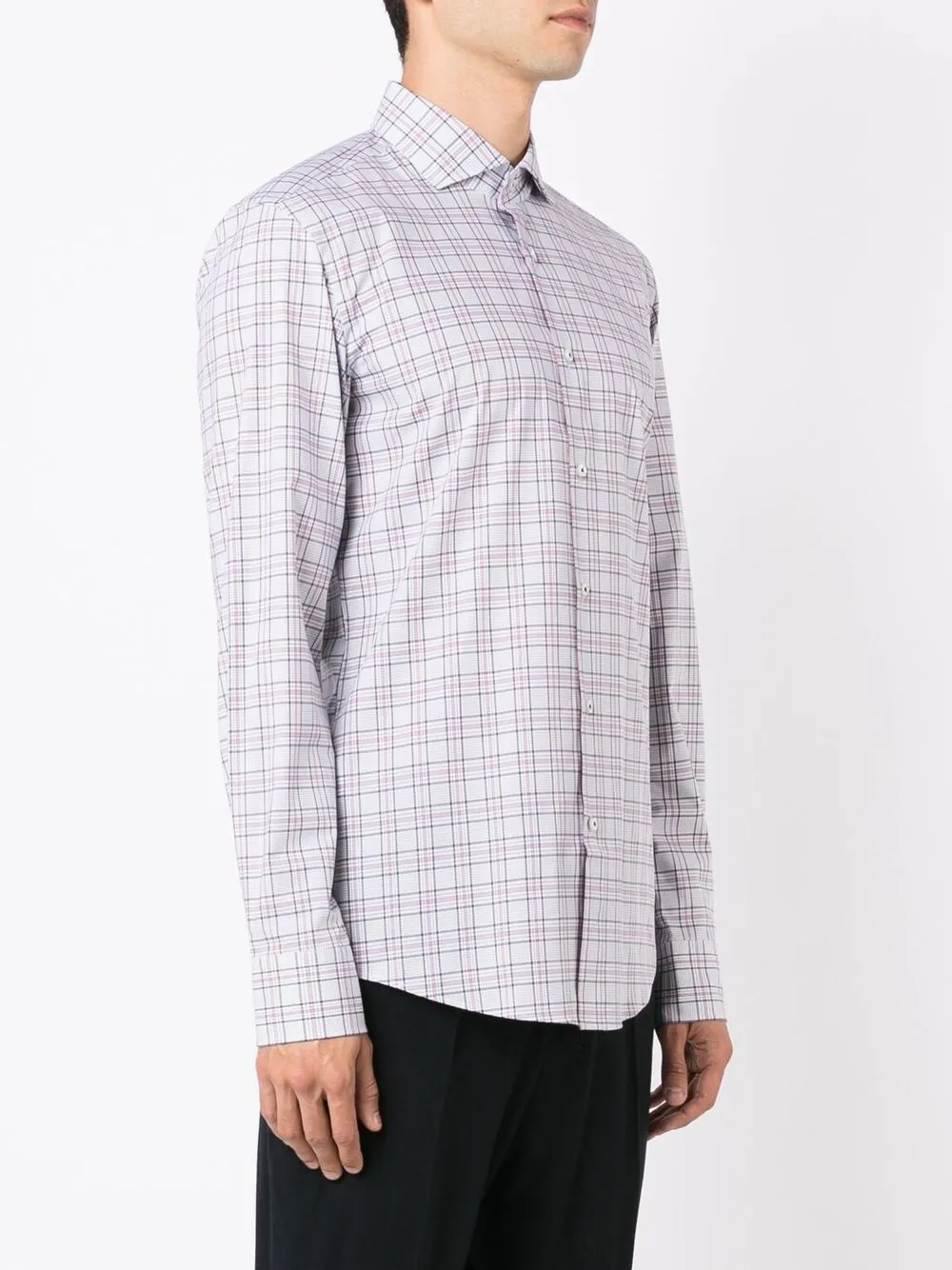 BOSS Button-down overhemd Grijs
