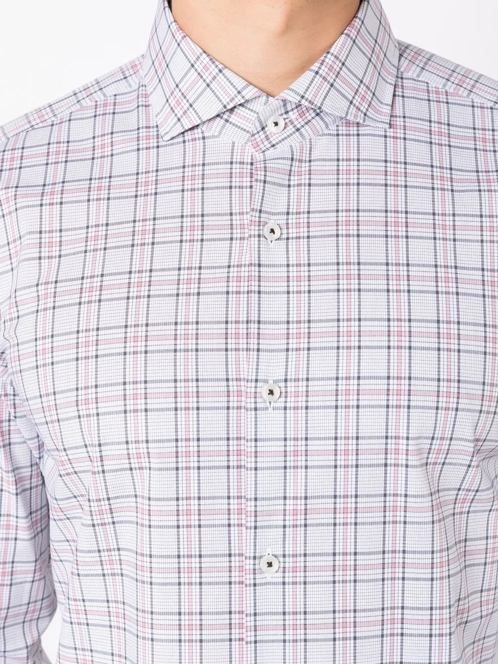 BOSS Button-down overhemd Grijs