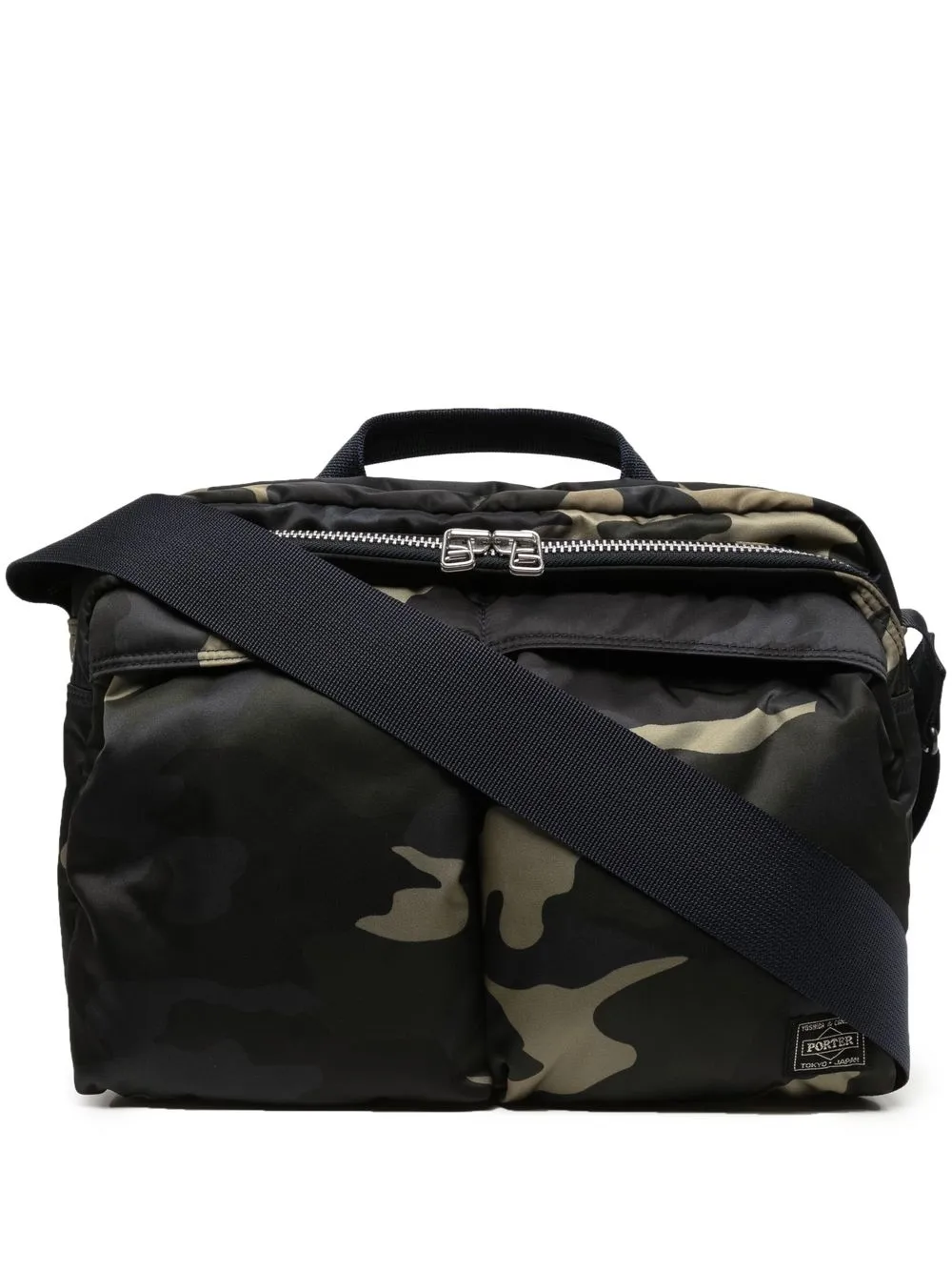 

Porter-Yoshida & Co. bolsa de hombro con estampado militar - Verde