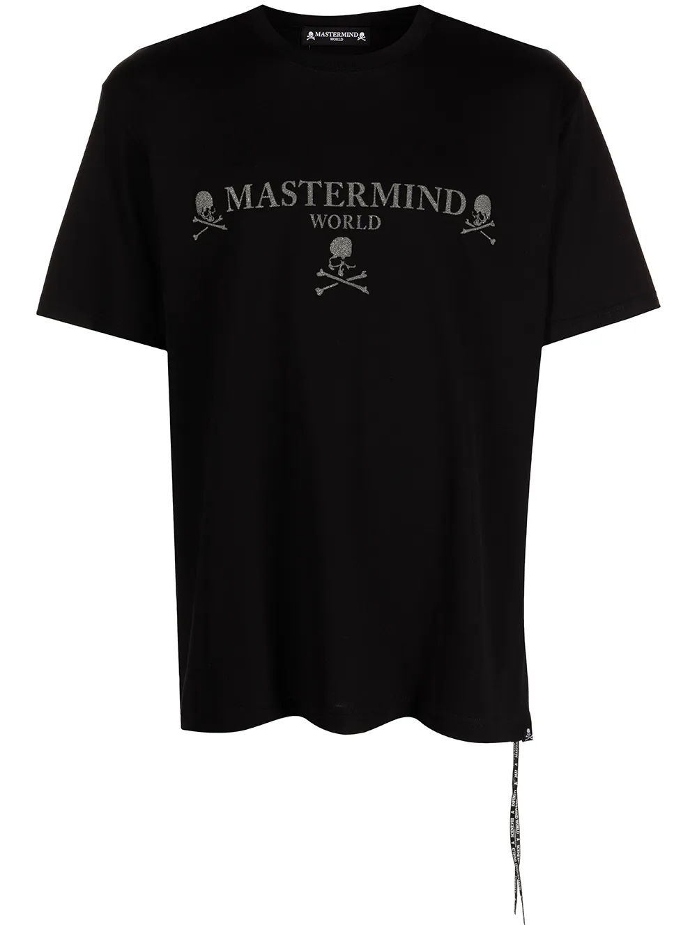 

Mastermind World playera con logo y detalles de cristal - Negro