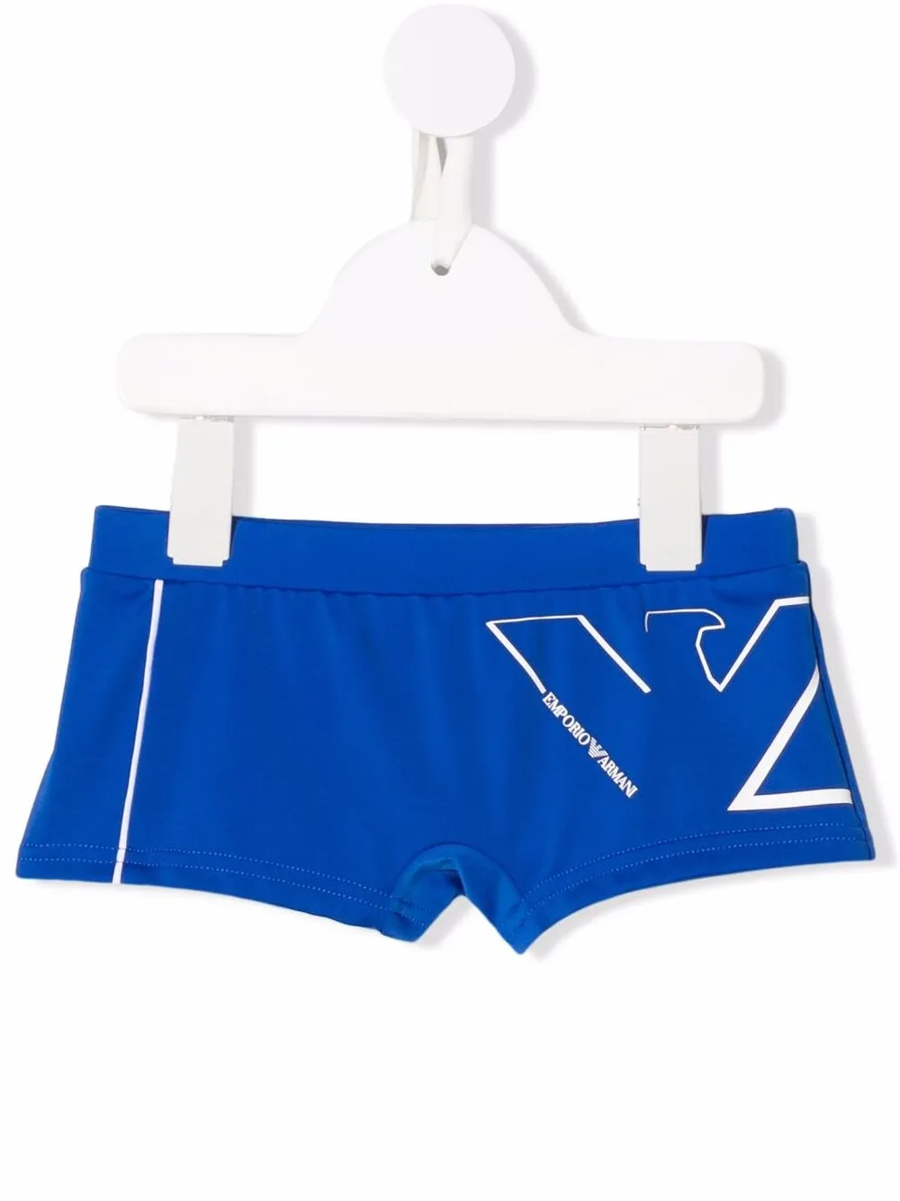 

Emporio Armani Kids logo-print swim trunks - Blue