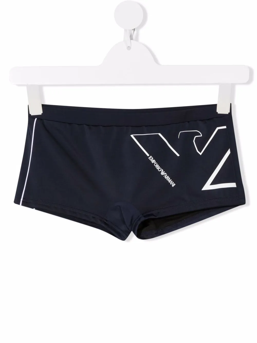 Emporio Armani Kids logo print swim shorts