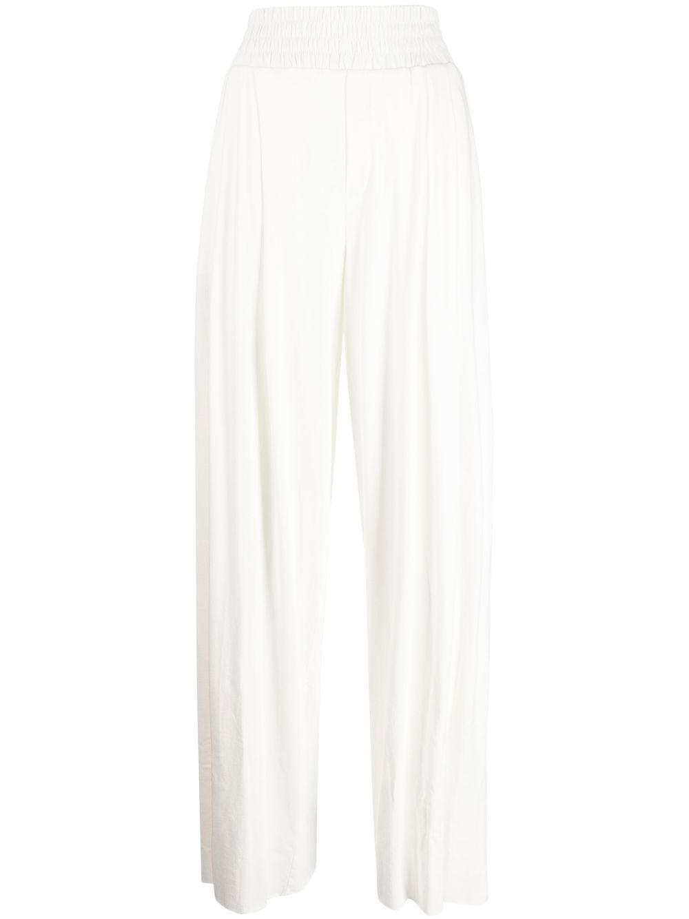 

Thom Krom pantalones palazzo con pretina elástica - Blanco