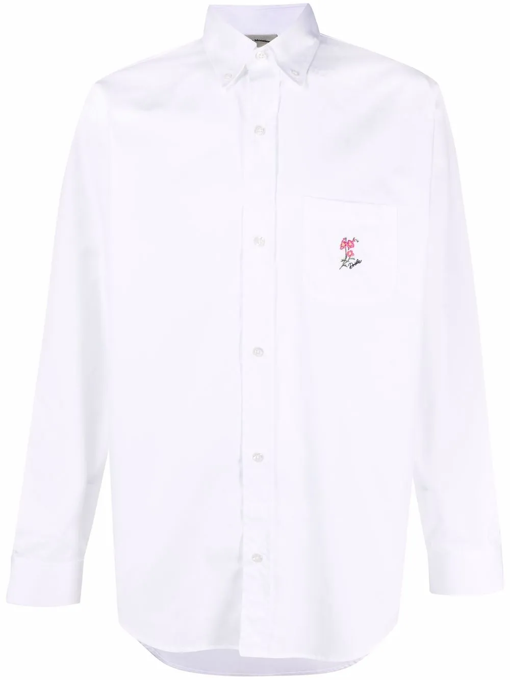 drôle de monsieur chemise à logo brodé - blanc