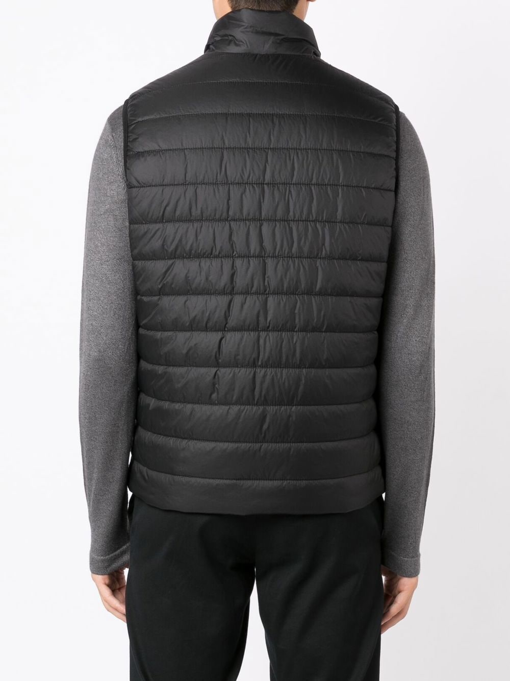 Shop Hugo Padded Zip-up Gilet In Black