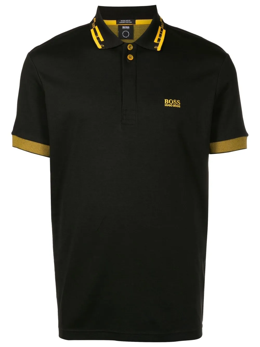 

BOSS embroidered-logo polo shirt - Black
