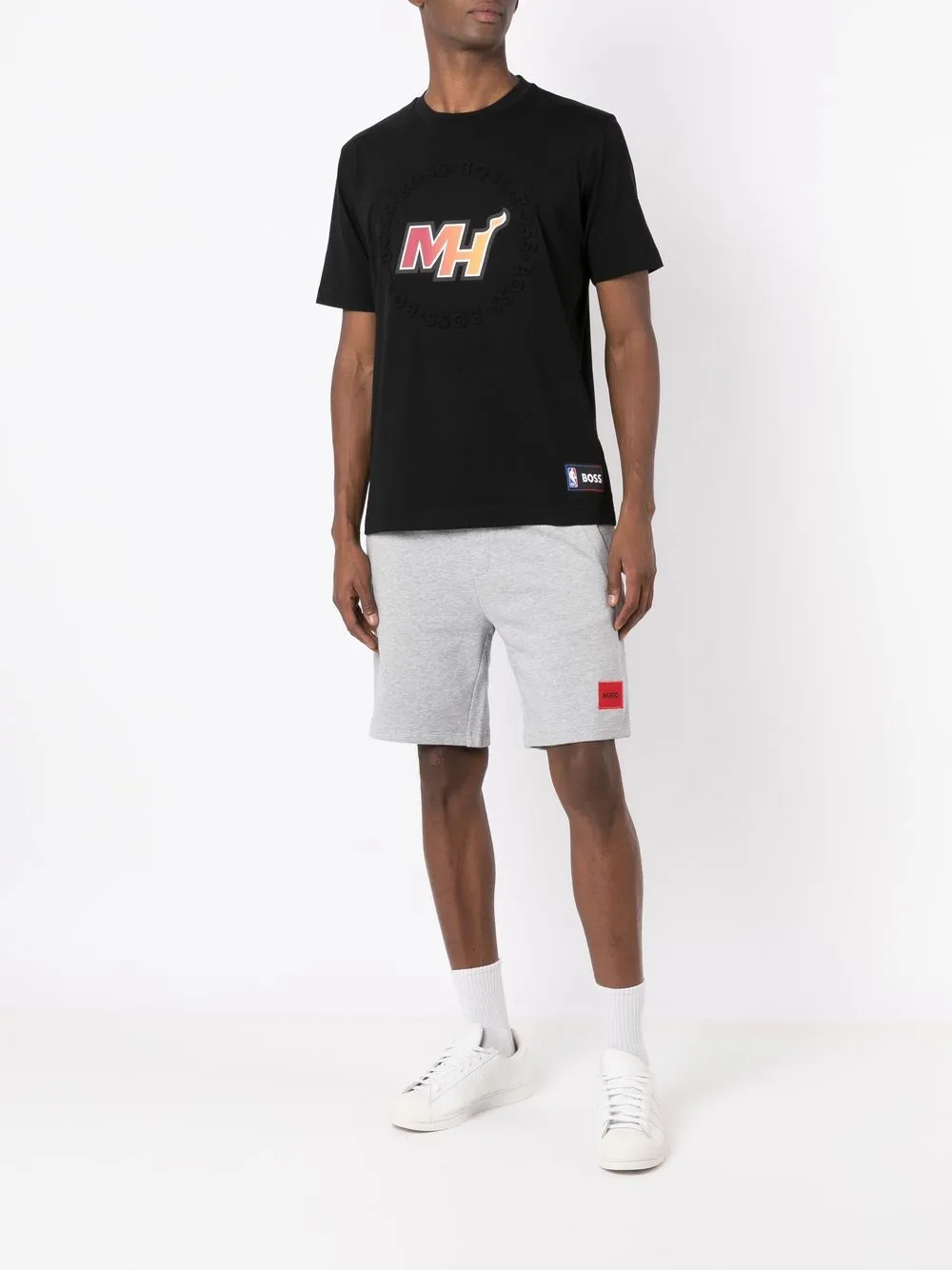 HUGO Shorts met trekkoordtaille - Grijs
