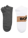 BOSS two-pack logo-embroidered trainer socks - Multicolour