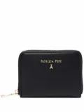 Patrizia Pepe logo-lettering pebble wallet - Black