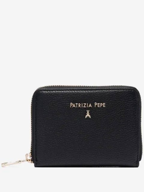 Patrizia Pepe logo-lettering pebble wallet 