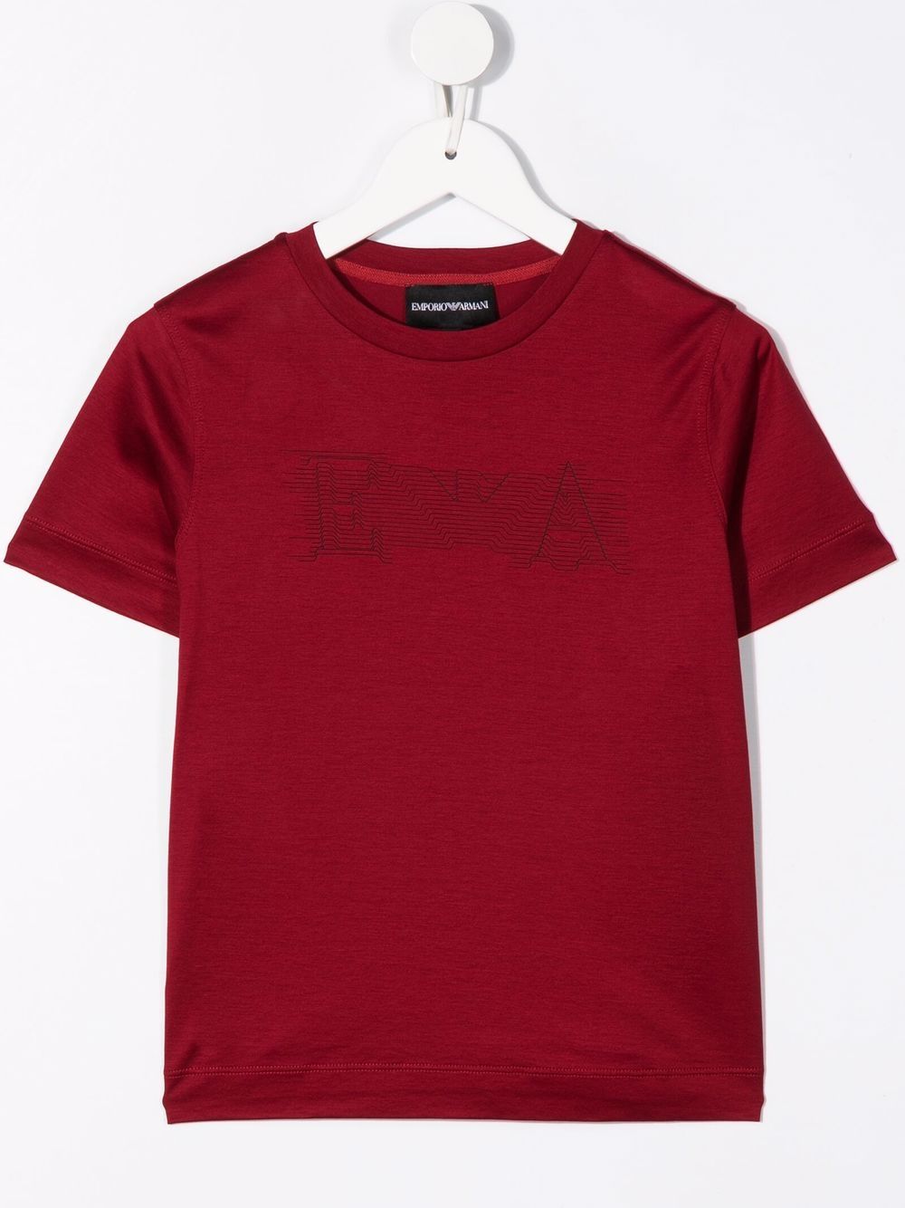 Emporio Armani Kids Set van twee T-shirts met logoprint - Wit