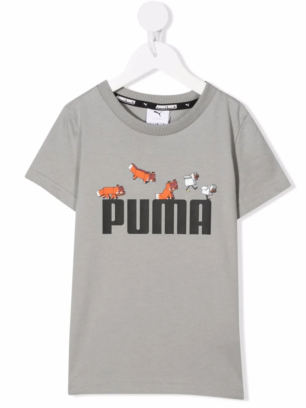 

Puma Kids playera con logo estampado - Gris