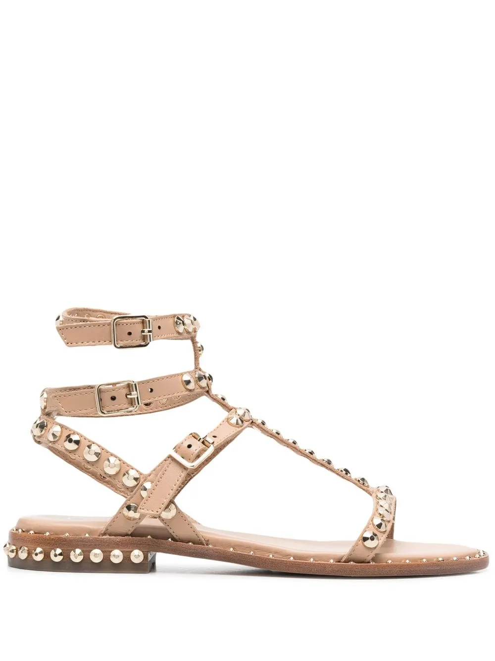 Ash Play Stud-embellished Sandals In Pink