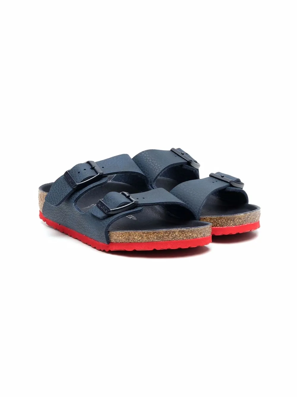 

Birkenstock Kids sandalias con hebilla lateral - Azul