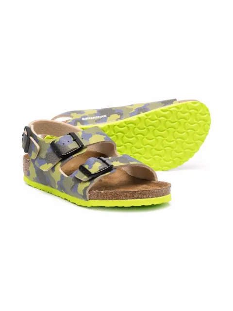 camouflage birkenstock sandals