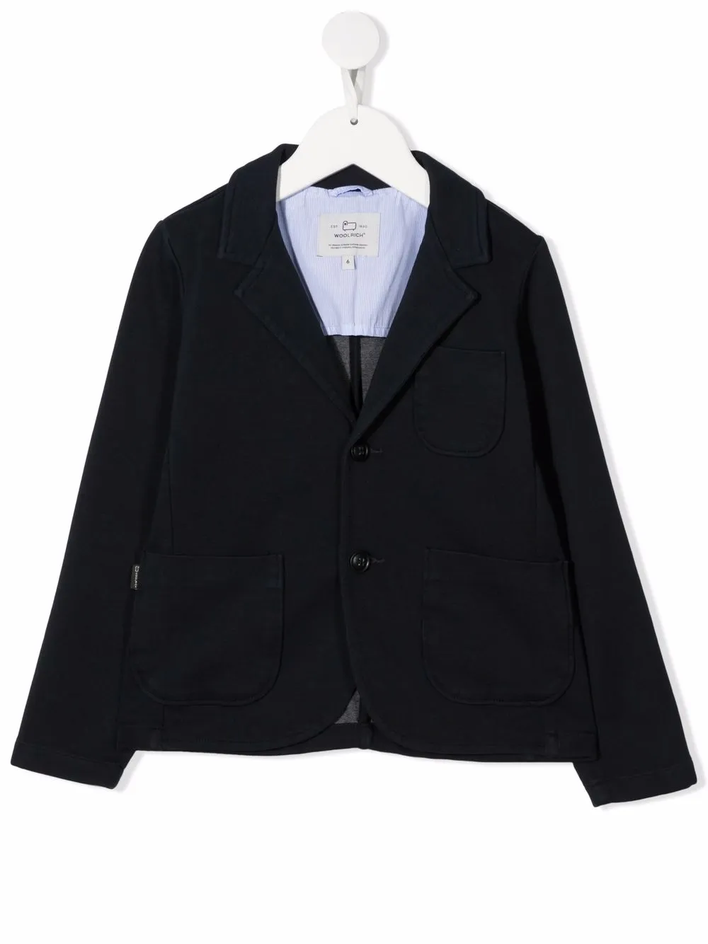 

Woolrich Kids notched-lapels single-breasted blazer - Blue