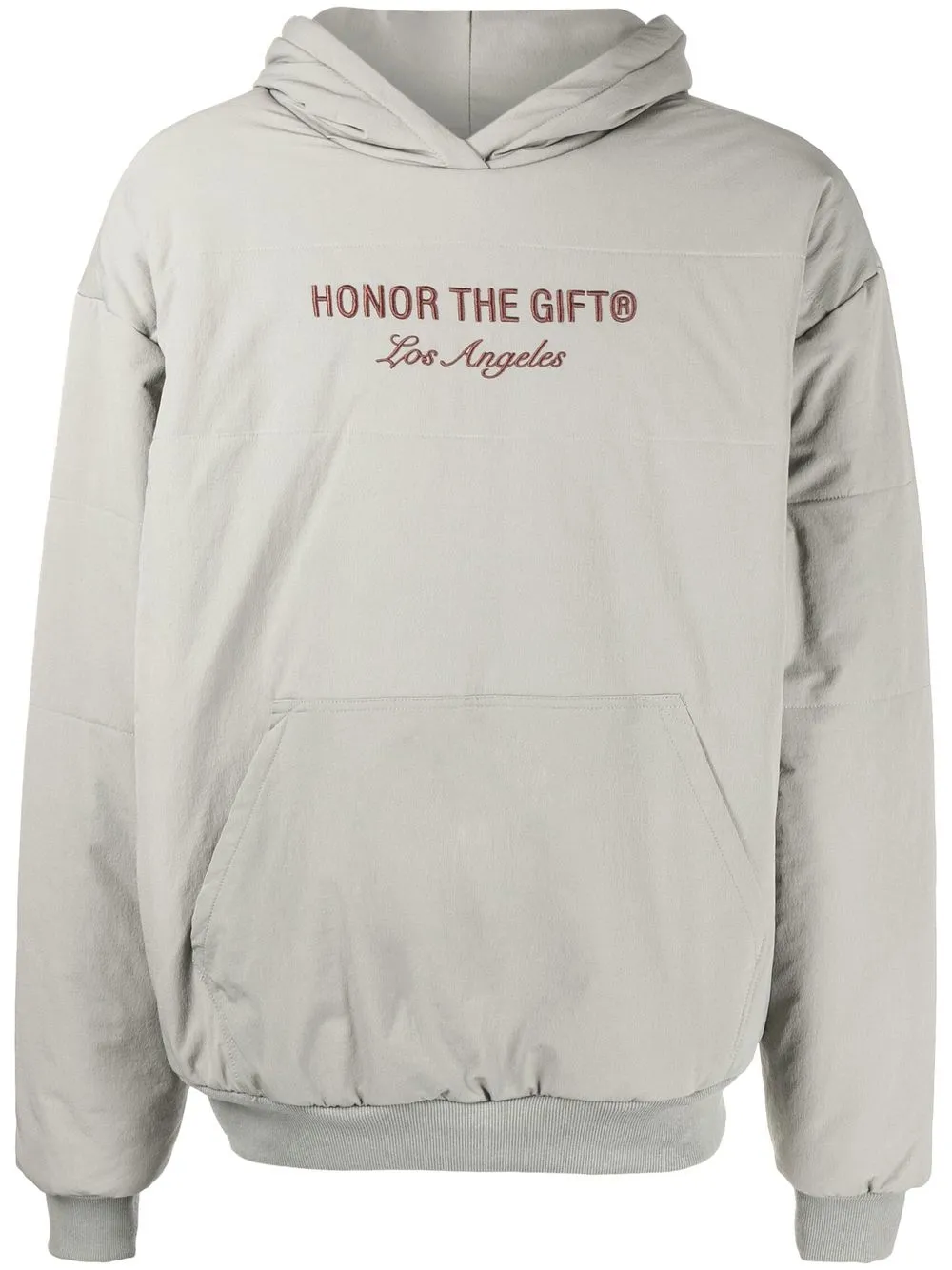 

Honor The Gift hoodie con logo bordado - Gris