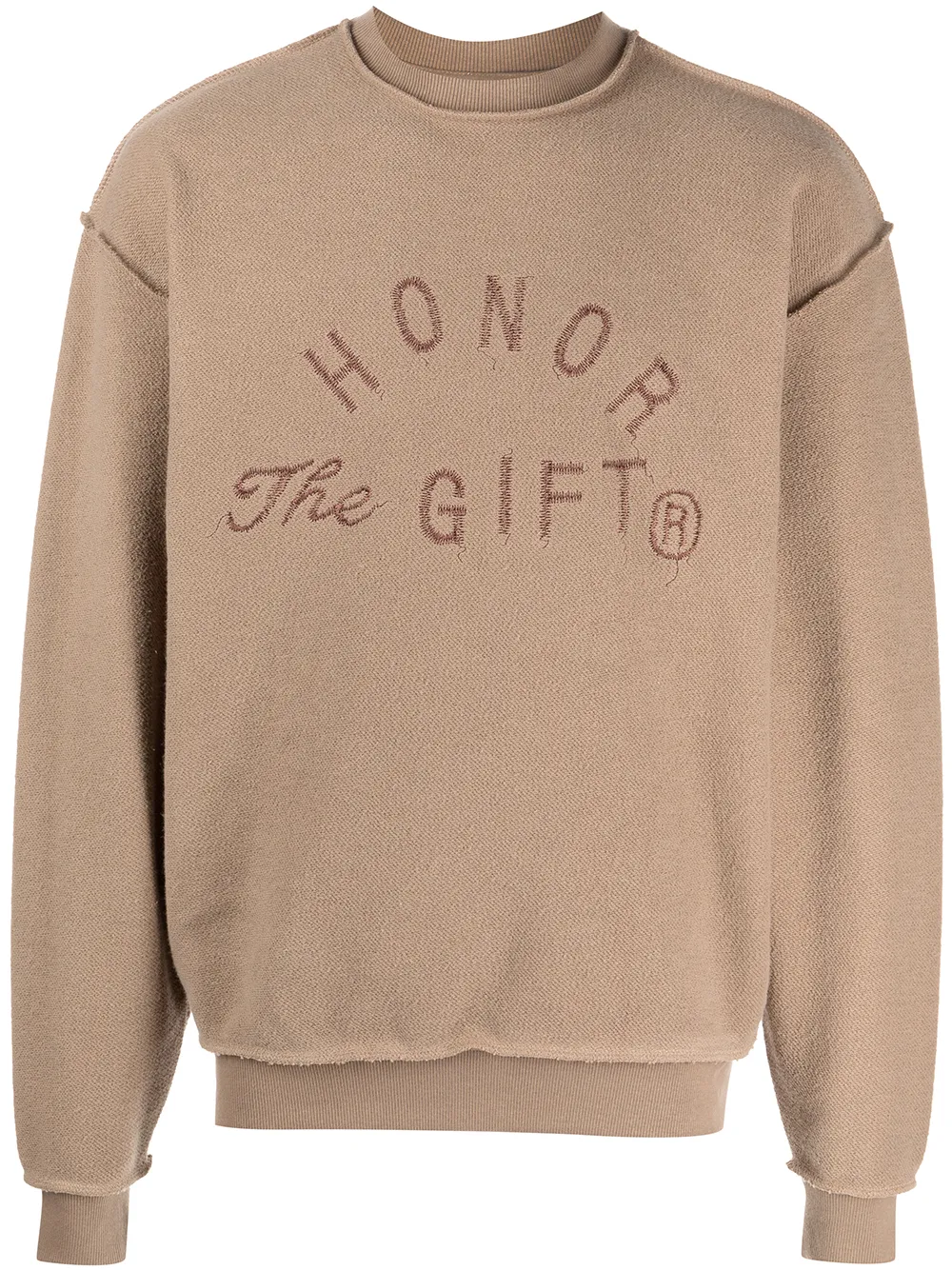 

Honor The Gift sudadera con logo bordado - Marrón