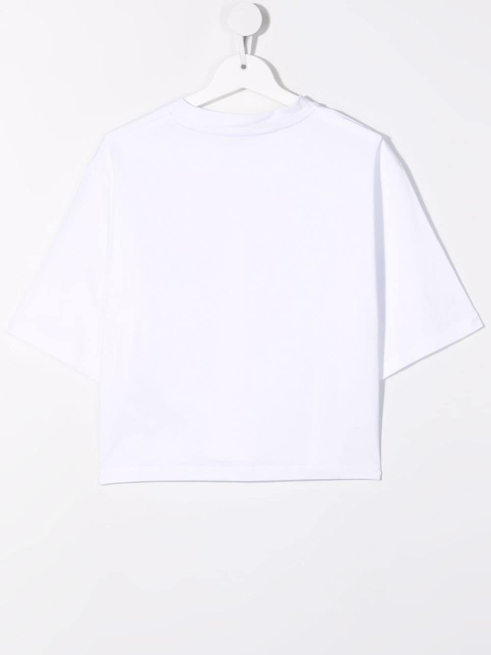 Gcds Kids T-shirt met geborduurde kers - Wit